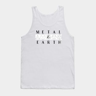 Metal and Earth Platonic Solids Tank Top